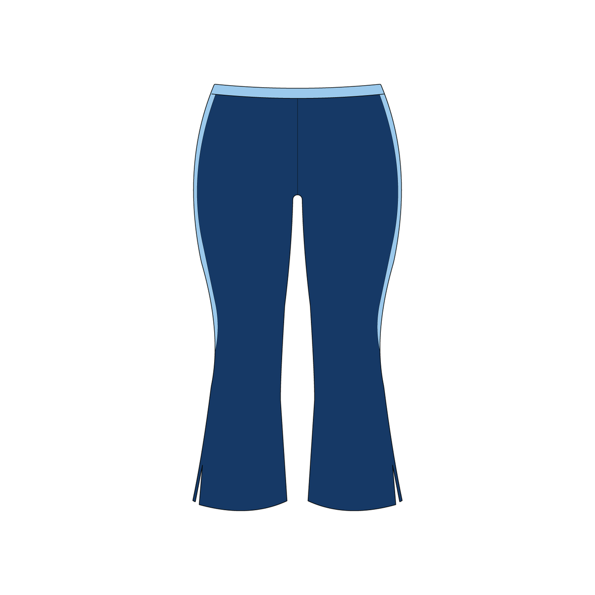 Angel Capri Leggings - Blue Crush